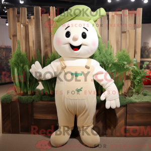 Cream Radish mascot costume...