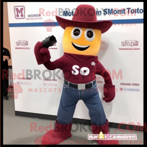 Maroon Camera mascot...