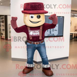 Maroon Camera mascot...