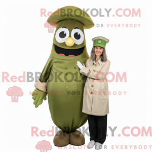 Olive Doctor mascot costume...