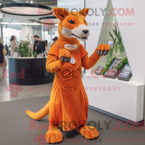 Orange Thylacosmilus mascot...