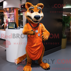 Orange Thylacosmilus mascot...