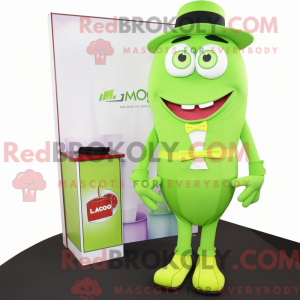 Lime Green Moussaka mascot...