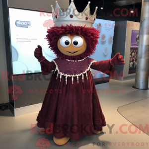 Maroon Queen mascot costume...