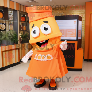 Orange Candy Box maskot...