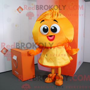 Orange Candy Box maskot...