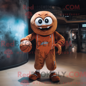 Rust Basketball Ball maskot...