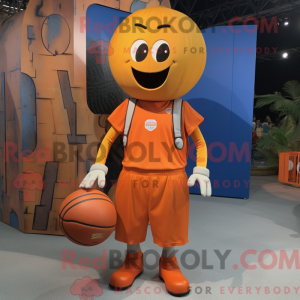 Rust Basketball Ball maskot...