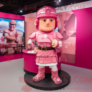 Pink Roman Soldier mascot...