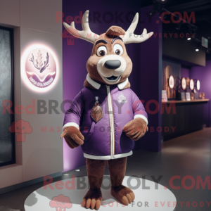 Purple Deer-mascottekostuum...