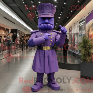 Purple Soldier mascot...