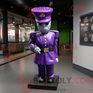 Purple Soldier mascot...