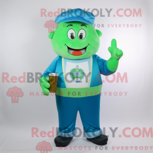 Blue Green Beer mascot...