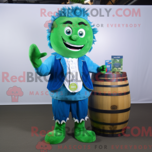 Blue Green Beer mascot...