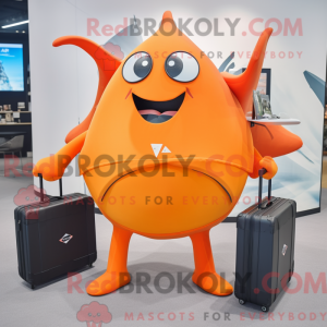 Orange Stingray mascot...