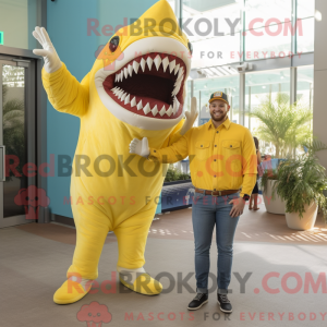 Citrongul Megalodon maskot...