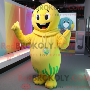 Lemon Yellow Rainbow mascot...