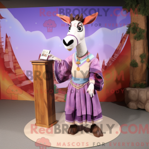 Lavendel Okapi maskot...
