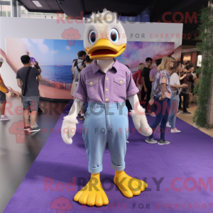 Lavender Duck mascot...