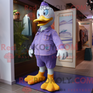 Lavender Duck mascot...
