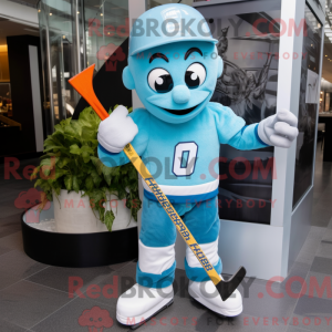 Turquoise Ice Hockey Stick...