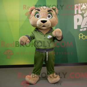 Olive Puma mascot costume...