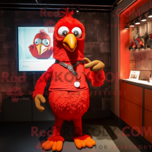 Disfraz de mascota Red Crow...