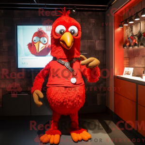 Red Crow-mascottekostuum...