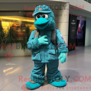 Postava maskota Teal...