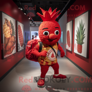 Red Pineapple mascot...