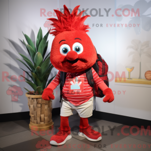 Red Pineapple mascot...