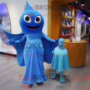 Blue Stingray mascot...