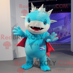 Cyan Axolotls mascot...