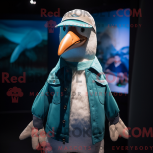 Teal Albatross mascot...