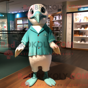 Teal Albatross mascot...