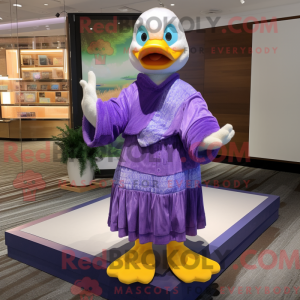 Lavender Duck mascot...