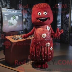 Rust hindbær maskot kostume...