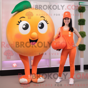 Peach Orange mascot costume...