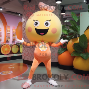 Peach Orange mascot costume...