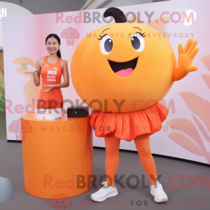 Peach Orange mascot costume...