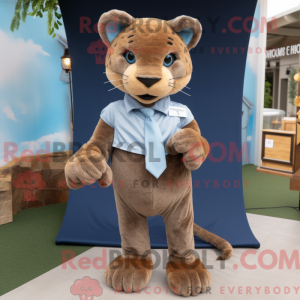 Brown Puma mascot costume...