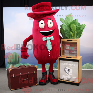 Red Beet mascot costume...