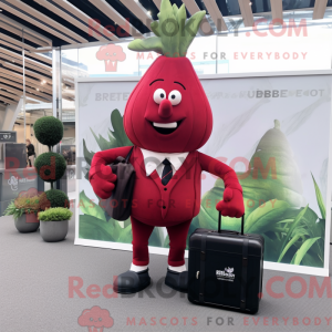 Red Beet mascot costume...