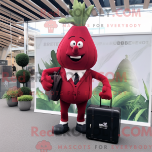 Red Beet maskot kostyme...