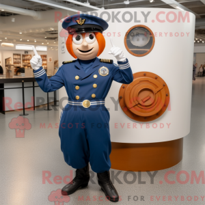 Rust Navy Soldier mascot...