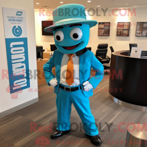 Turquoise Attorney mascot...