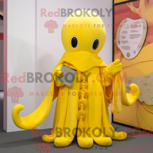 Lemon Yellow Octopus mascot...
