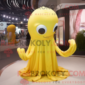 Lemon Yellow Octopus mascot...