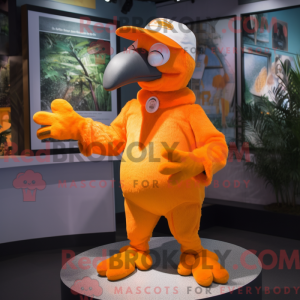 Orange Dodo Bird mascot...