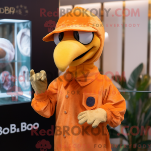 Orange Dodo Bird mascot...